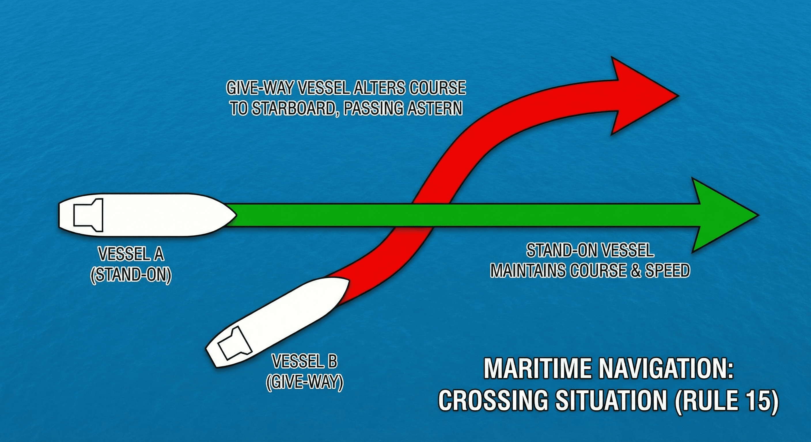 Cruce maritime navigation diagram