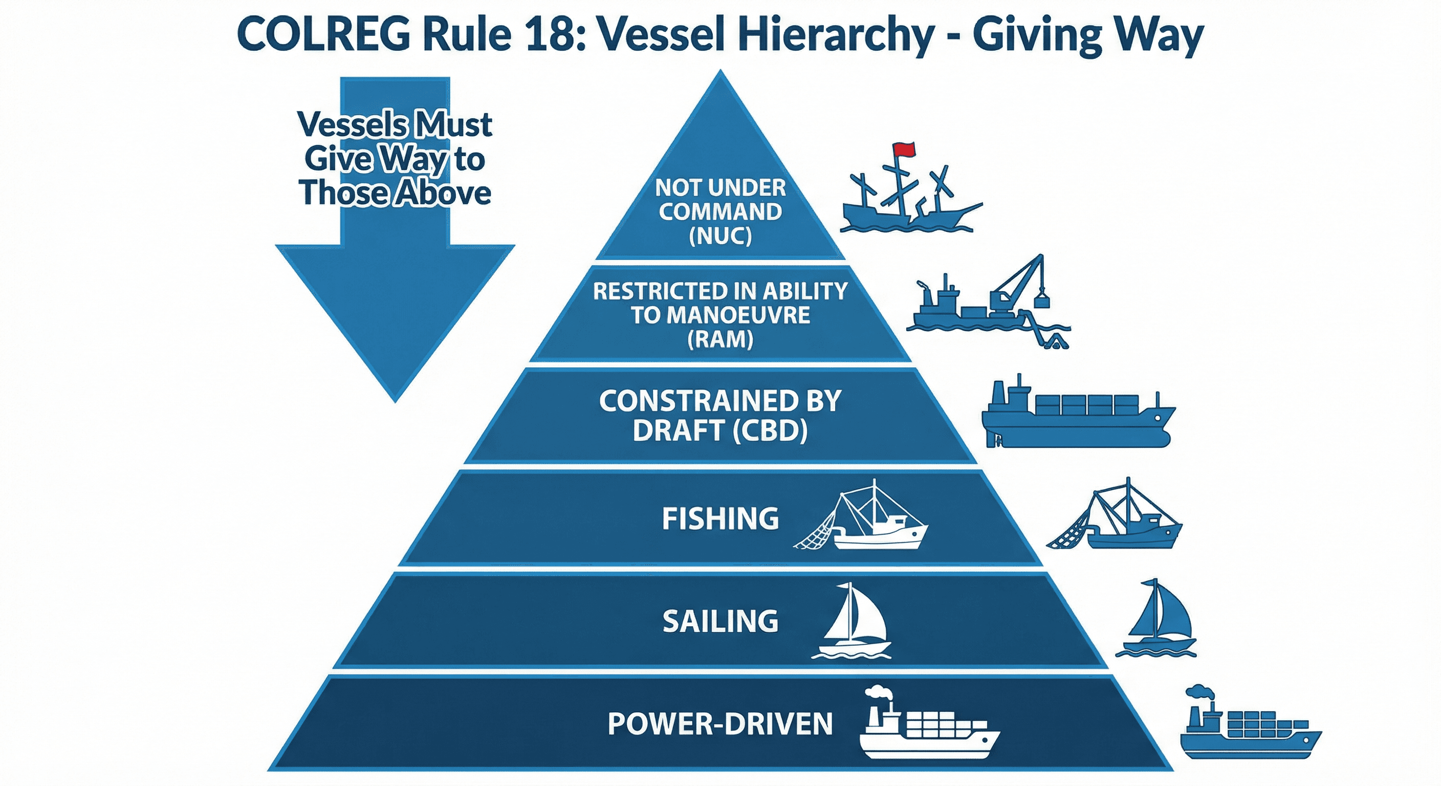 Obligaciones entre buques maritime navigation diagram