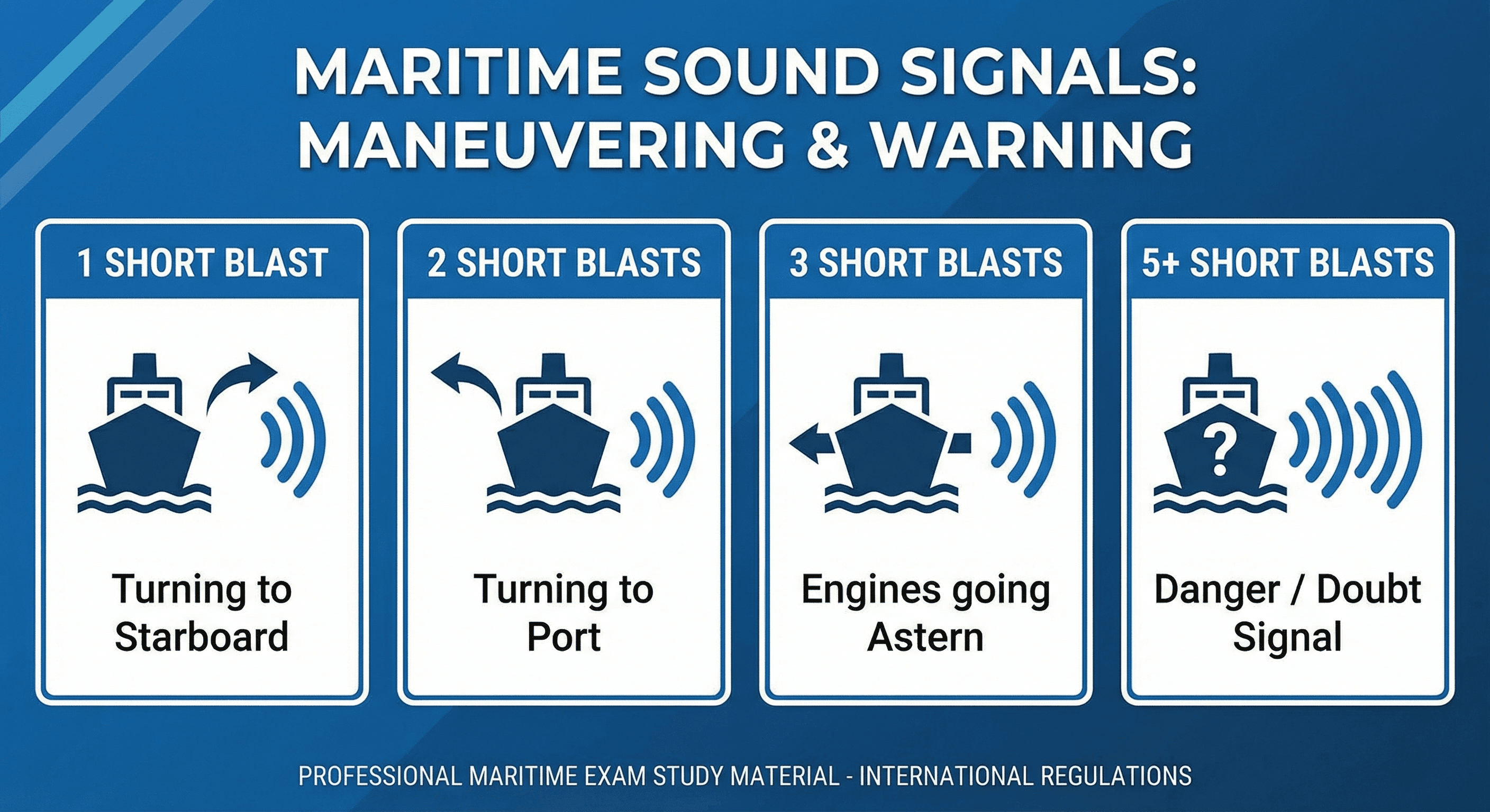 Señales de maniobra y advertencia maritime navigation diagram