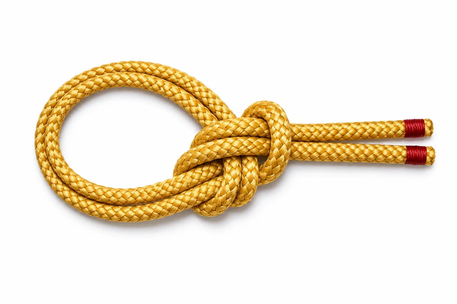 Bowline on a bight: finished knot diagram