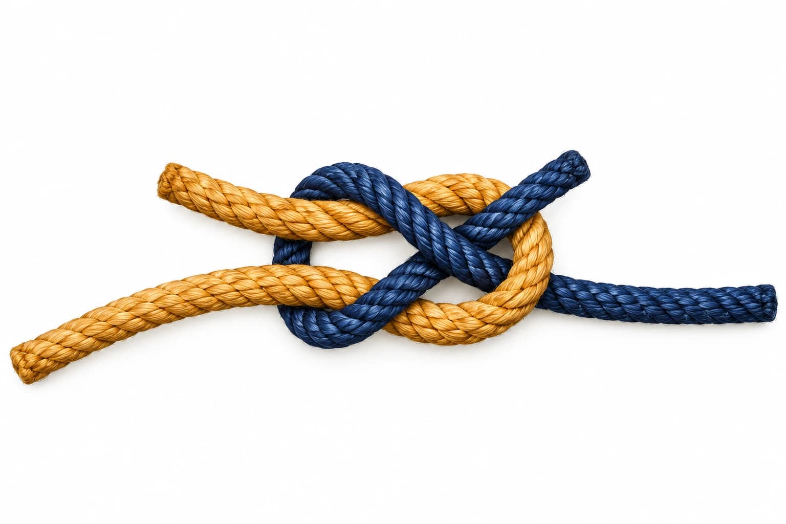 Sheet bend: finished knot diagram