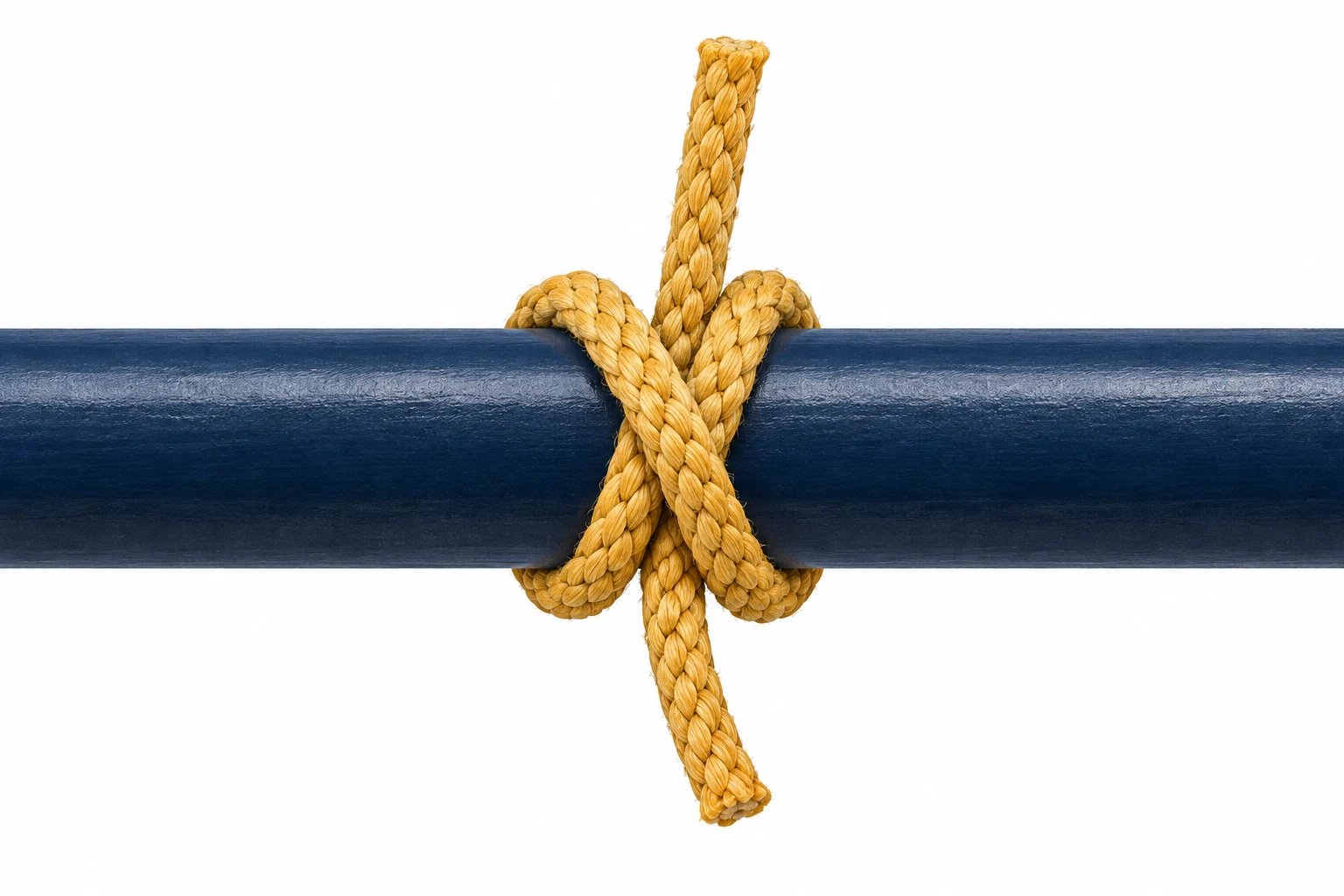 Clove hitch: finished knot diagram